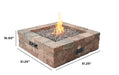 Bronson Block Gas Fire Pit Kit (Round or Square)