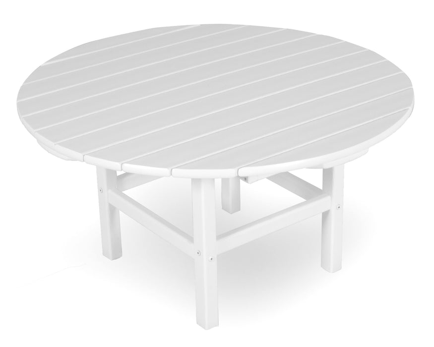 POLYWOOD Round 38" Conversation Table in White