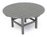 POLYWOOD Round 38" Conversation Table in Slate Grey