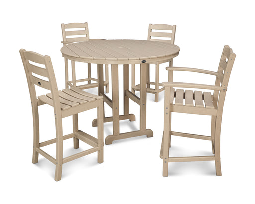 POLYWOOD La Casa 5-Piece Counter Dining Set in Sand