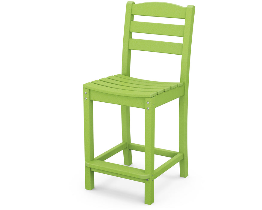 POLYWOOD La Casa Café Counter Side Chair in Lime
