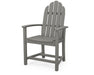 POLYWOOD Classic Adirondack Dining Chair in Slate Grey