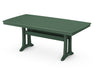 POLYWOOD Nautical Trestle 38" x 73" Dining Table in Green