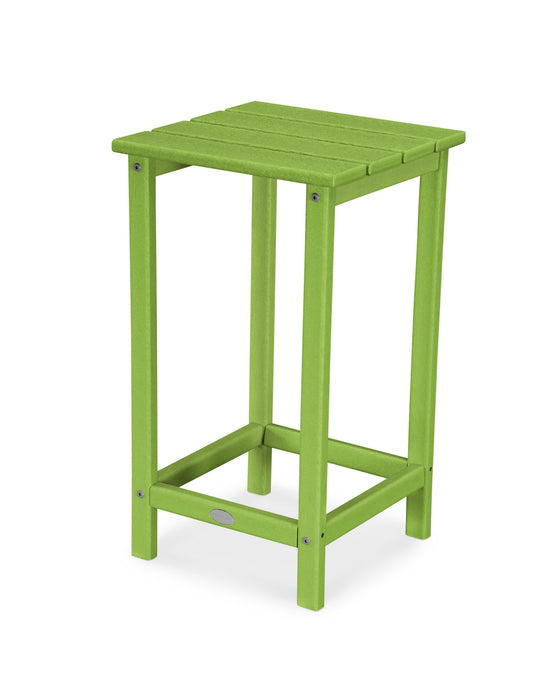 POLYWOOD Long Island 26" Counter Side Table in Lime