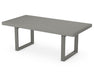 POLYWOOD EDGE 39" x 78" Dining Table in Slate Grey