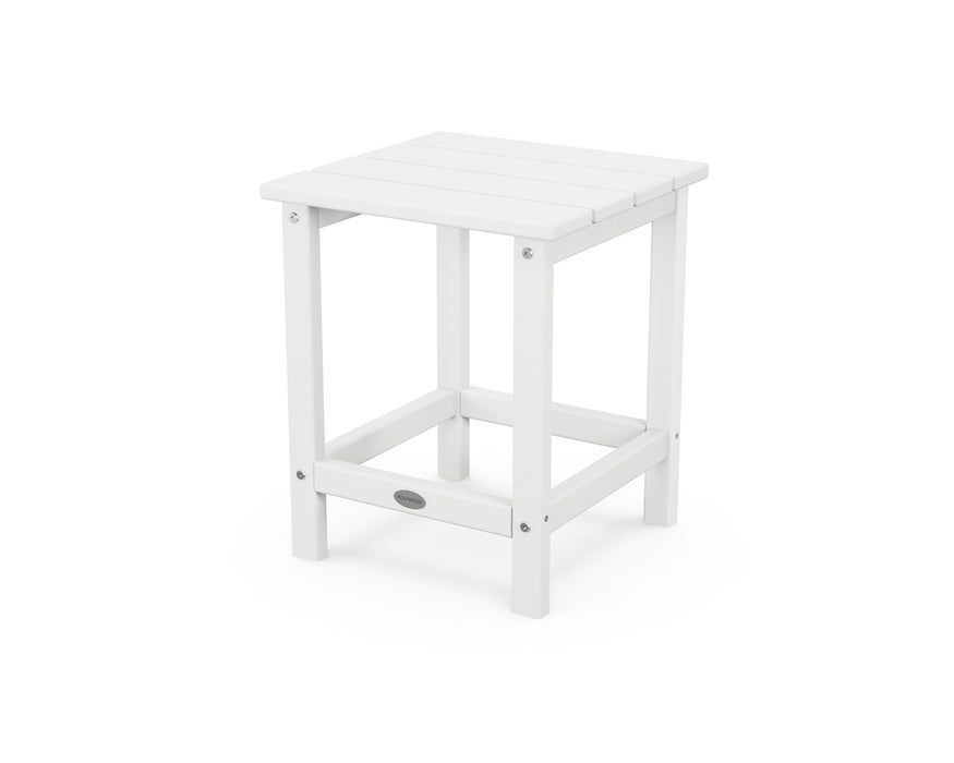 POLYWOOD Long Island 18" Side Table in White