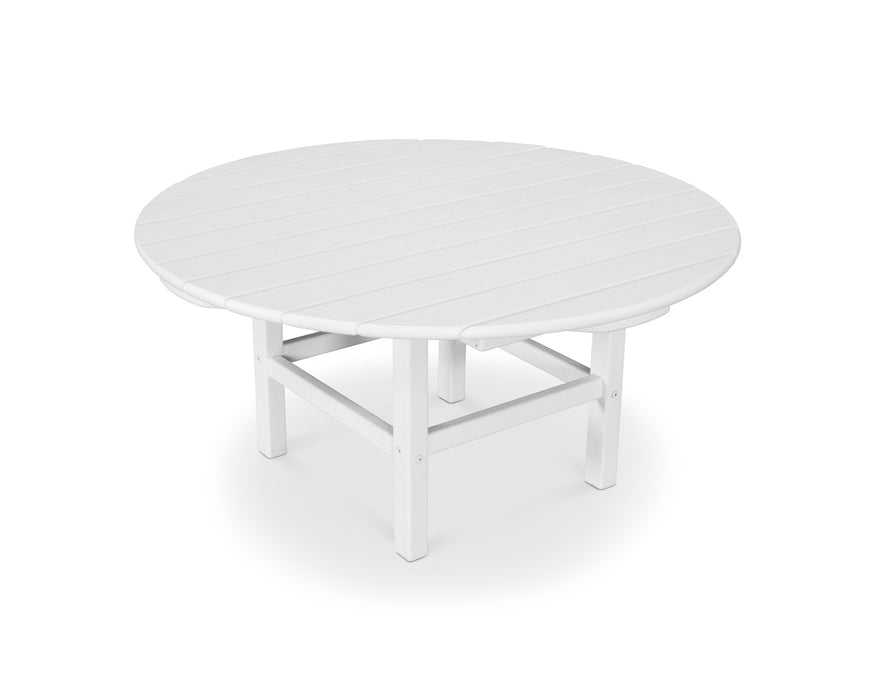 POLYWOOD Round 38" Conversation Table in Vintage White