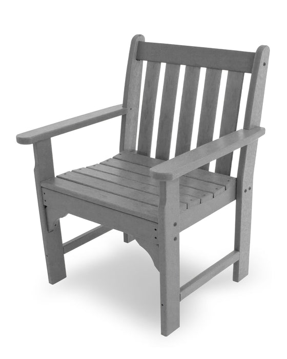 POLYWOOD Vineyard Garden Arm Chair in Slate Grey