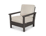 POLYWOOD Harbour Deep Seating Chair in Vintage Sahara with Sancy Denim fabric