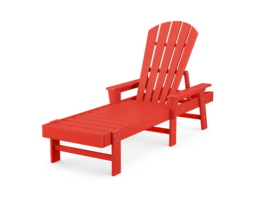POLYWOOD South Beach Chaise in Sunset Red