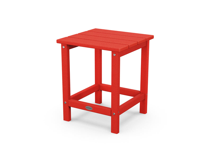 POLYWOOD Long Island 18" Side Table in Sunset Red