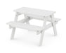 POLYWOOD Kids Outdoor Picnic Table in White