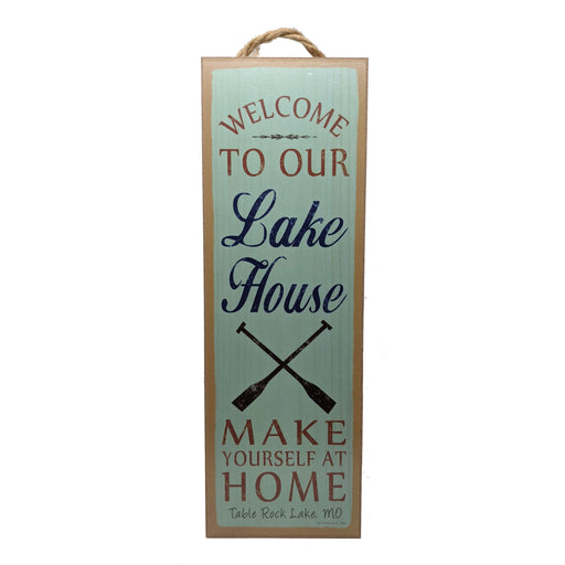 Welcome To Our Lake House Wood Sign
