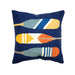 Liora Manne Frontporch Paddles Indoor/Outdoor Pillow Navy