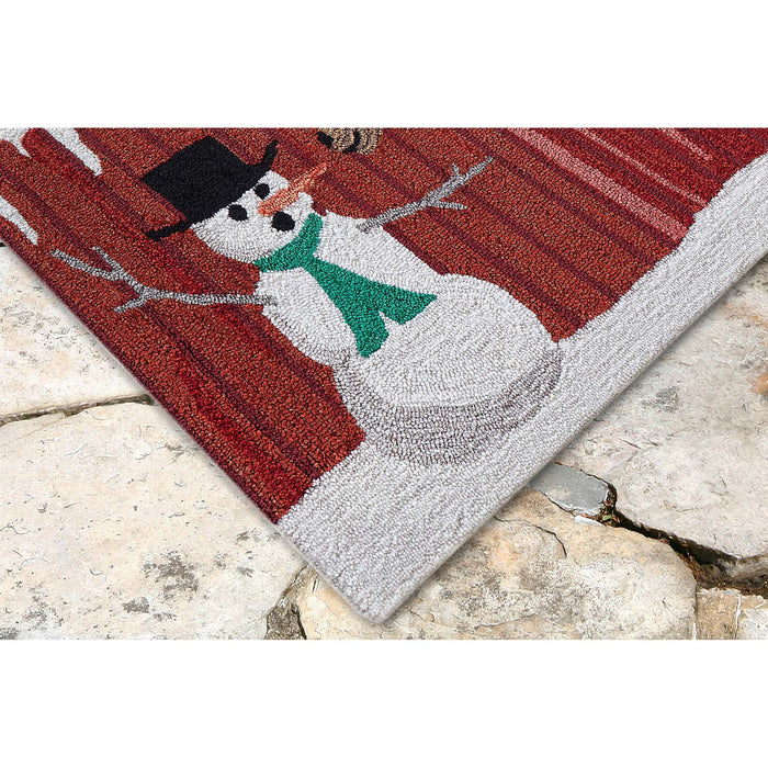 Liora Manne Frontporch Farm To Table Indoor/Outdoor Rug Red