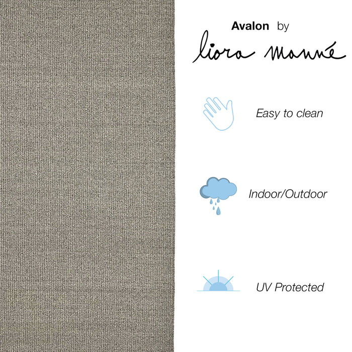 Liora Manne Avalon Texture Indoor/Outdoor Rug Grey