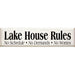 Lake Sign - Lake House Rules