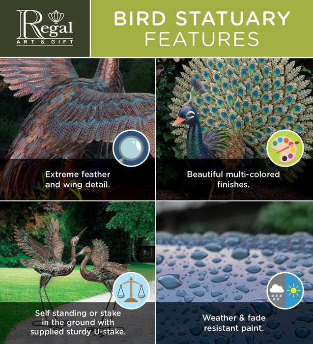 Bird Jiggly Stake - Peacock