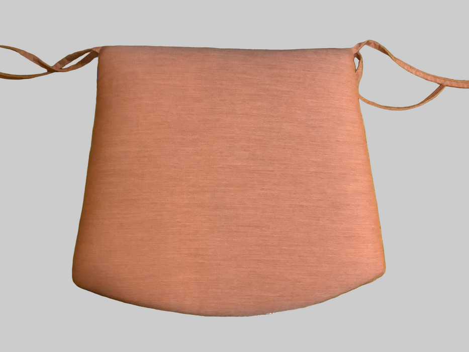 Trapezoid Chair Pad W Ties, 3436C Cast Coral, 3436C, Closeout
