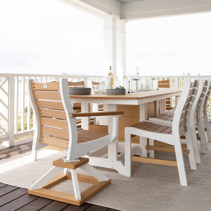 Berlin Gardens Garden Classic 96″ Fire Pit Counter Height Dining Table