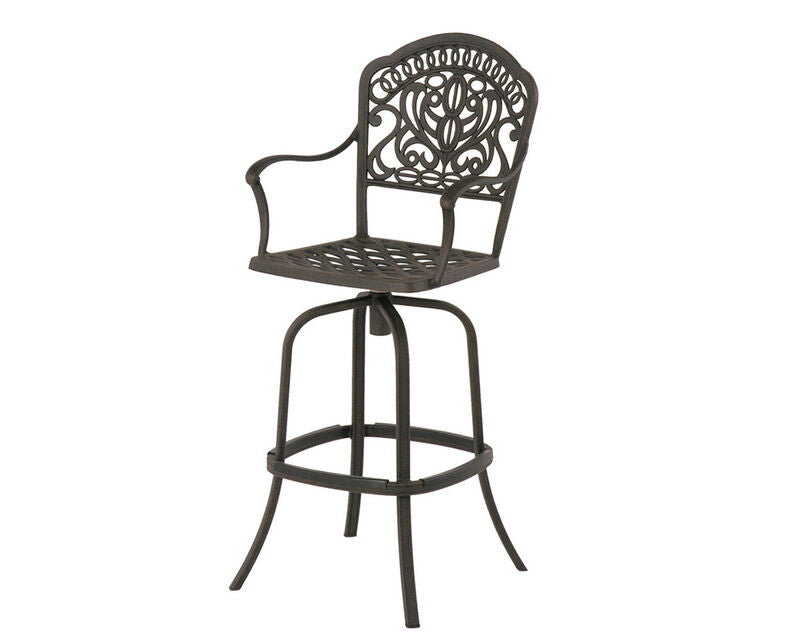 Hanamint Tuscany Swivel Bar Stool with Cushion
