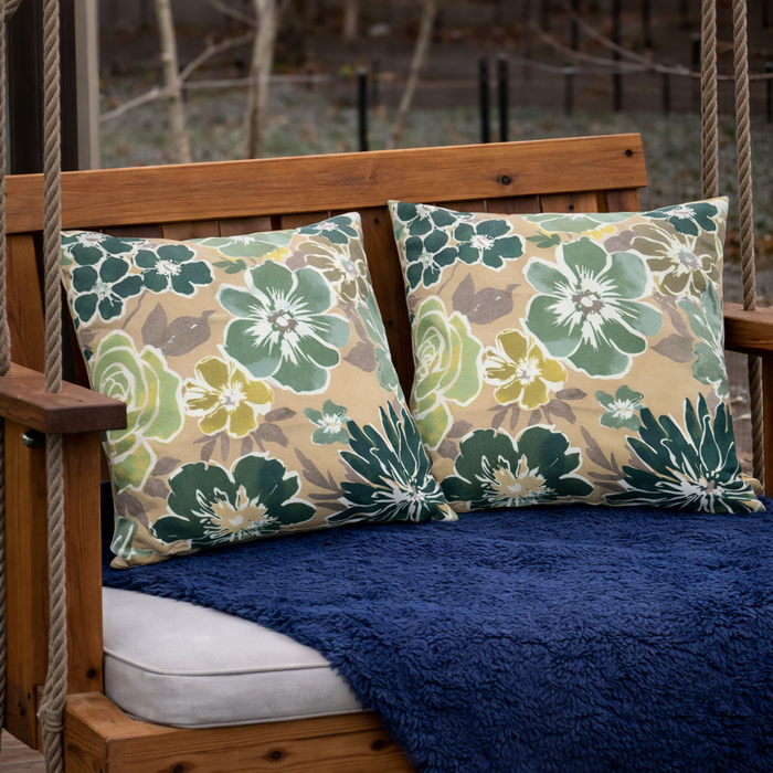 2 Pack Outdoor Throw Pillows, Waterproof & Fade-Resistant