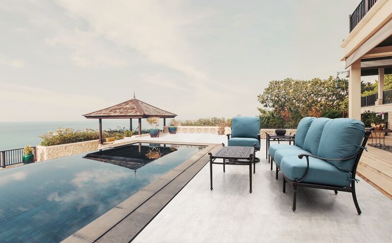 Hanamint Grand Tuscany Sofa with Cushions — Outdoor Rooms by Design