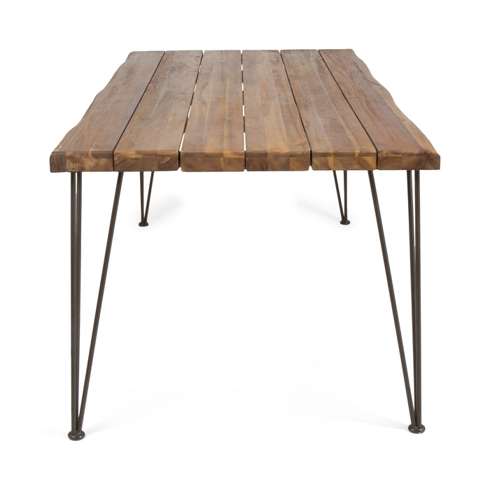 7-Piece Acacia Wood Outdoor Dining Set