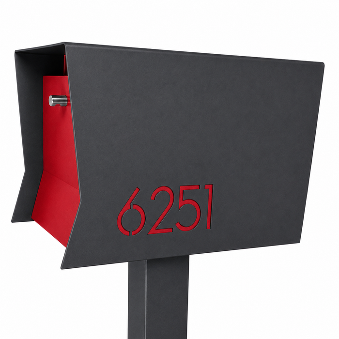Retrobox-2.0 in DESIGNER GREY - Modern Mailbox