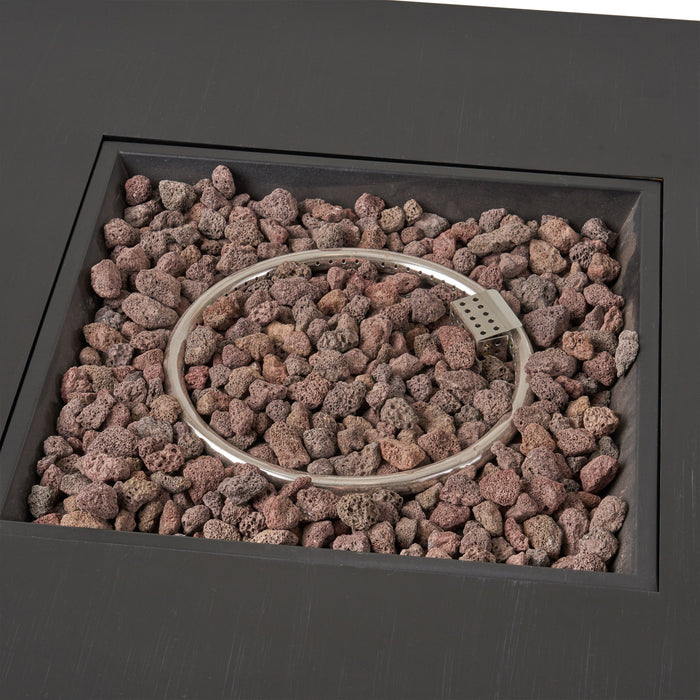 39'' SQUARE IRON FIRE PIT - 50 000 BTU (Tank cover not Included)