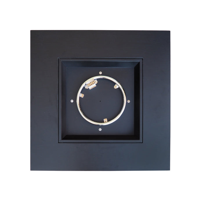 Outdoor Patio Propane Fire Pit 24" H x 31" W Square Iron Gas-burning Fire Pit