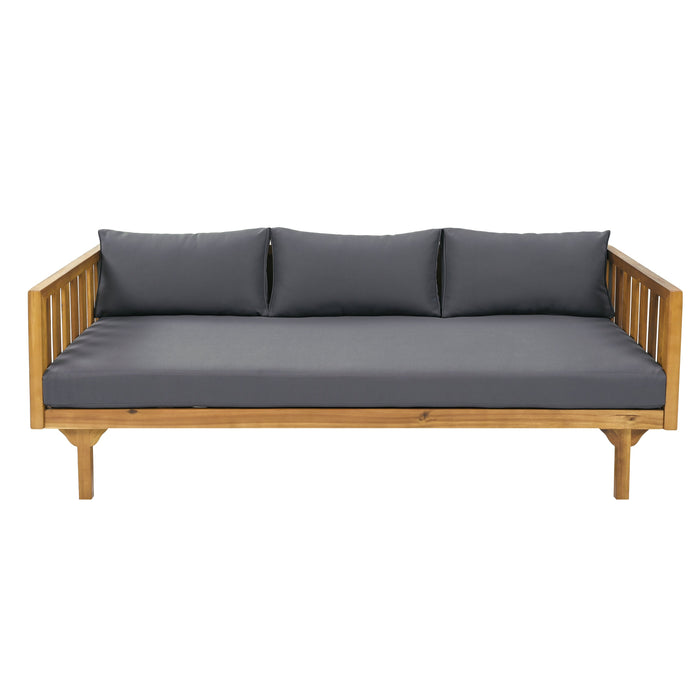Claremont 3 Seater Daybed + Acacia Wood Patio Table