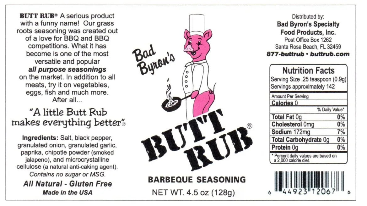 Bad Byron's Butt Rub Barbeque Seasoning 26 oz.