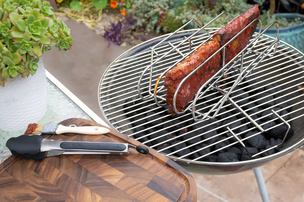 Outset XL Stainless Steel Rib Rack — Outdoor Rooms by Design