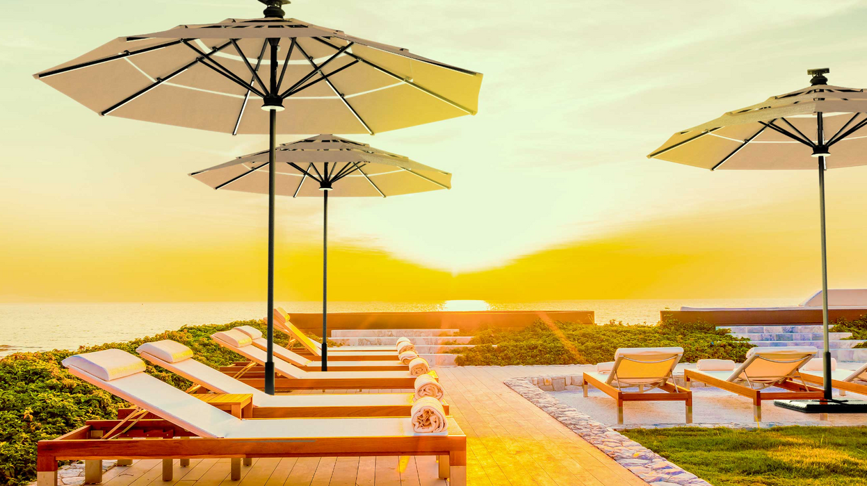 Pasticallo 11' Smart Umbrella - Double Wind Vent