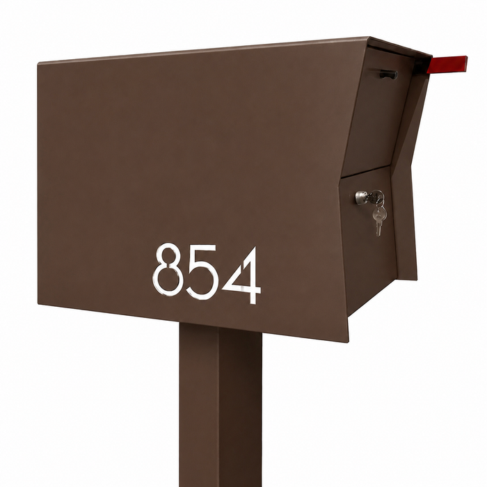 NEW! The Retrobox Locking Package Dropbox in COCONUT - Modern Mailbox