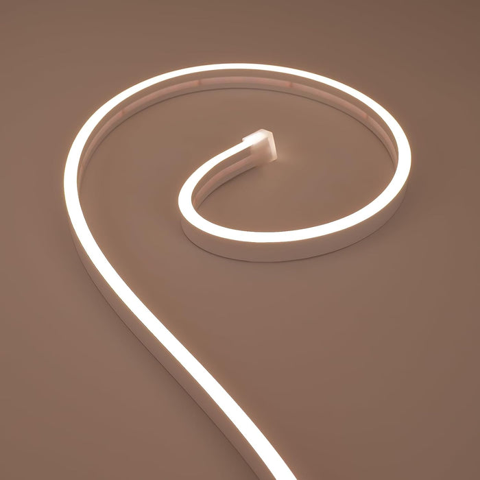 SLN01 Dotless COB Neon LED 16.4FT (5M) Strip Light DC24V 40-60W IP67 4x10mm, 10x10mm, 6x12mm Outdoor Rated Dimmable Low Voltage Silicone Strip Light