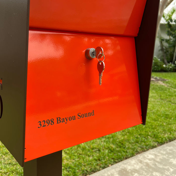 NEW! The Retrobox Locking Package Dropbox in COCONUT - Modern Mailbox