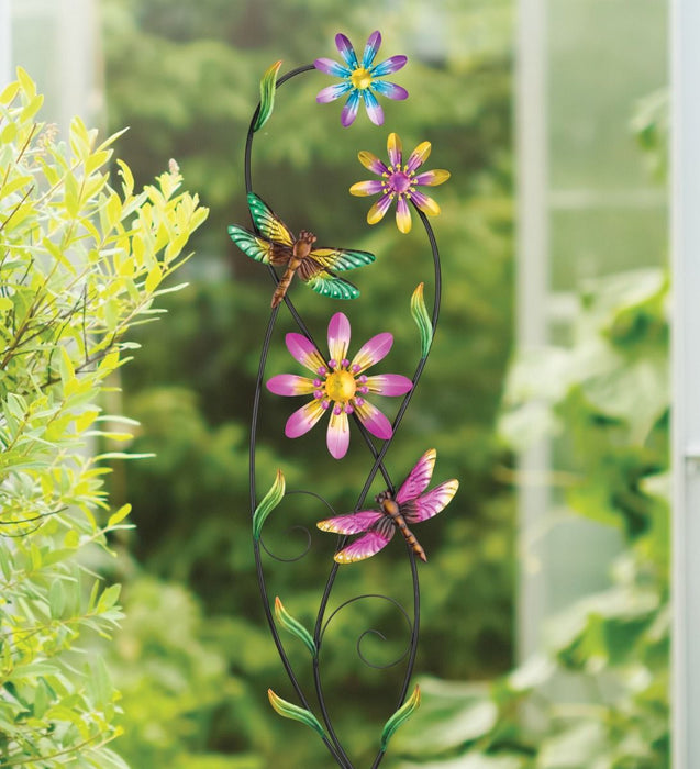 Vine Spinner Stake- Dragonfly