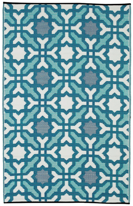 Seville - Multicolor Blue Outdoor Rug for Patio FINAL SALE