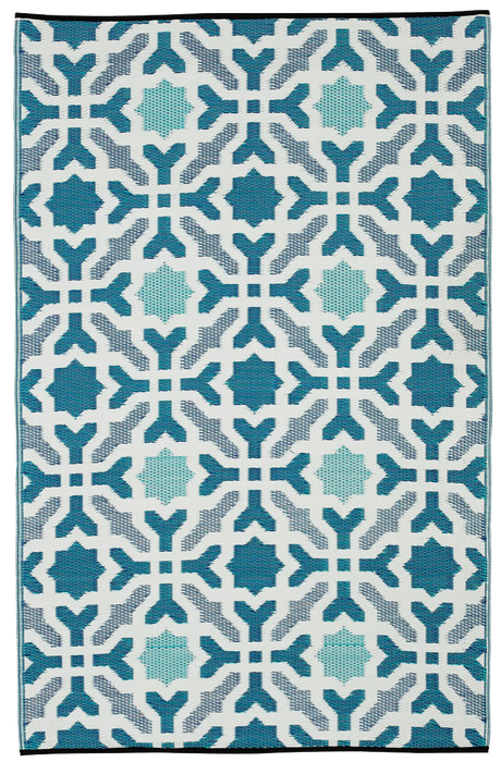 Seville - Multicolor Blue Outdoor Rug for Patio FINAL SALE
