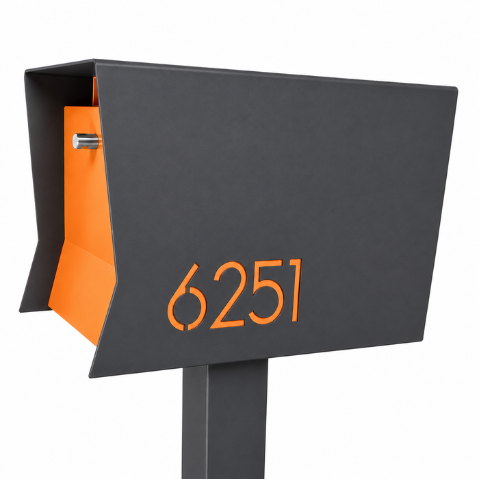 Retrobox-2.0 in DESIGNER GREY - Modern Mailbox