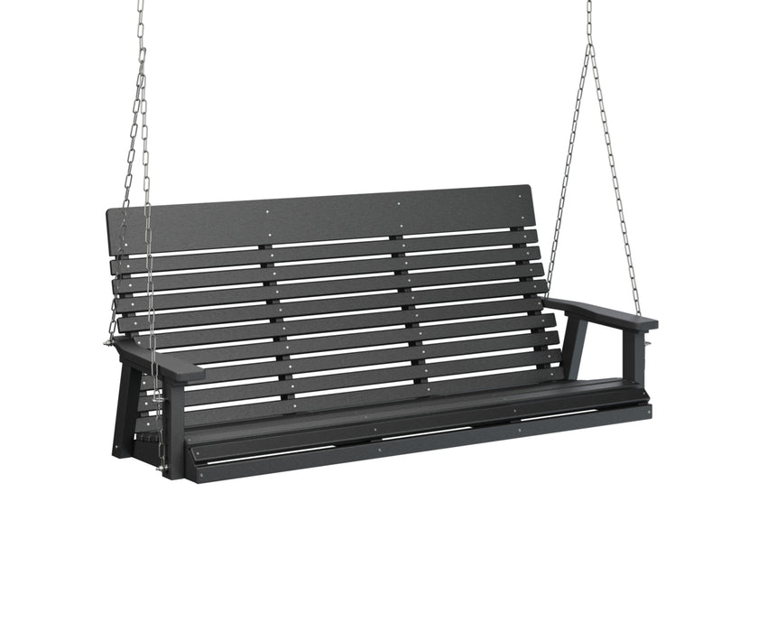 Berlin Gardens Casual Back Three Seat Swing with Zinc Chains