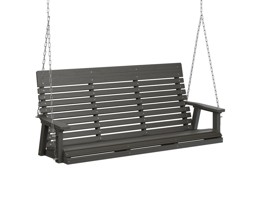 Berlin Gardens Casual Back Three Seat Swing with Zinc Chains