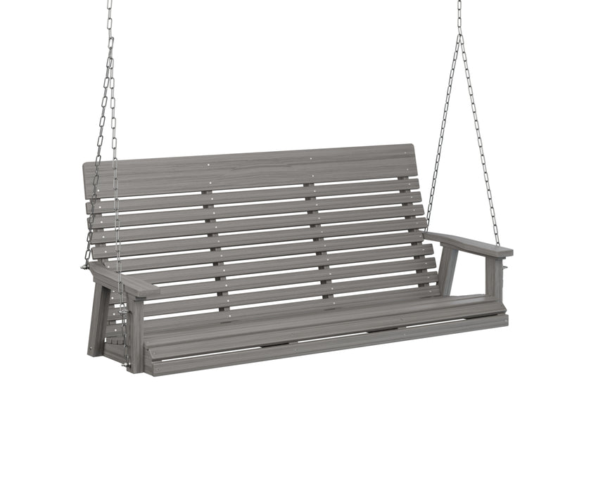 Berlin Gardens Casual Back Three Seat Swing with Zinc Chains
