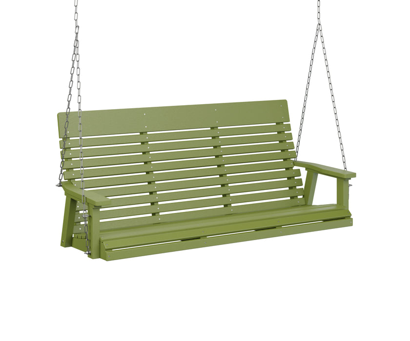Berlin Gardens Casual Back Three Seat Swing with Zinc Chains