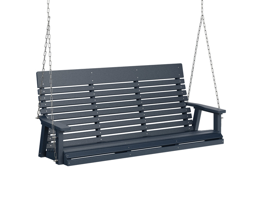 Berlin Gardens Casual Back Three Seat Swing with Zinc Chains