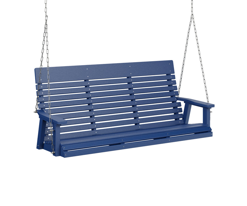 Berlin Gardens Casual Back Three Seat Swing with Zinc Chains