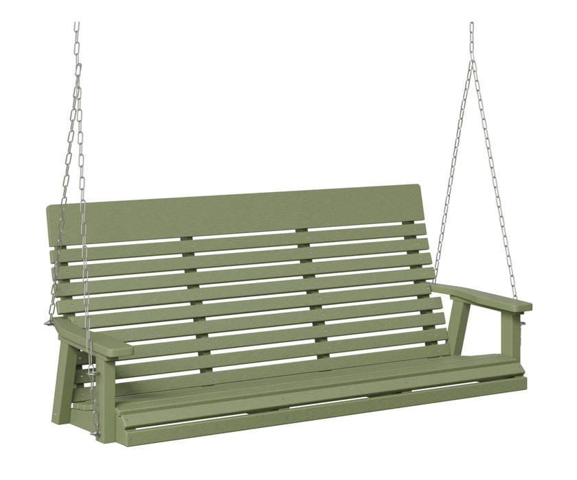 Berlin Gardens Casual Back Three Seat Swing with Zinc Chains