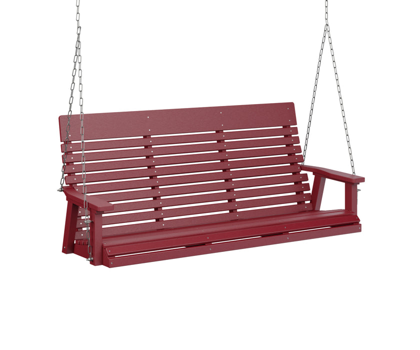 Berlin Gardens Casual Back Three Seat Swing with Zinc Chains
